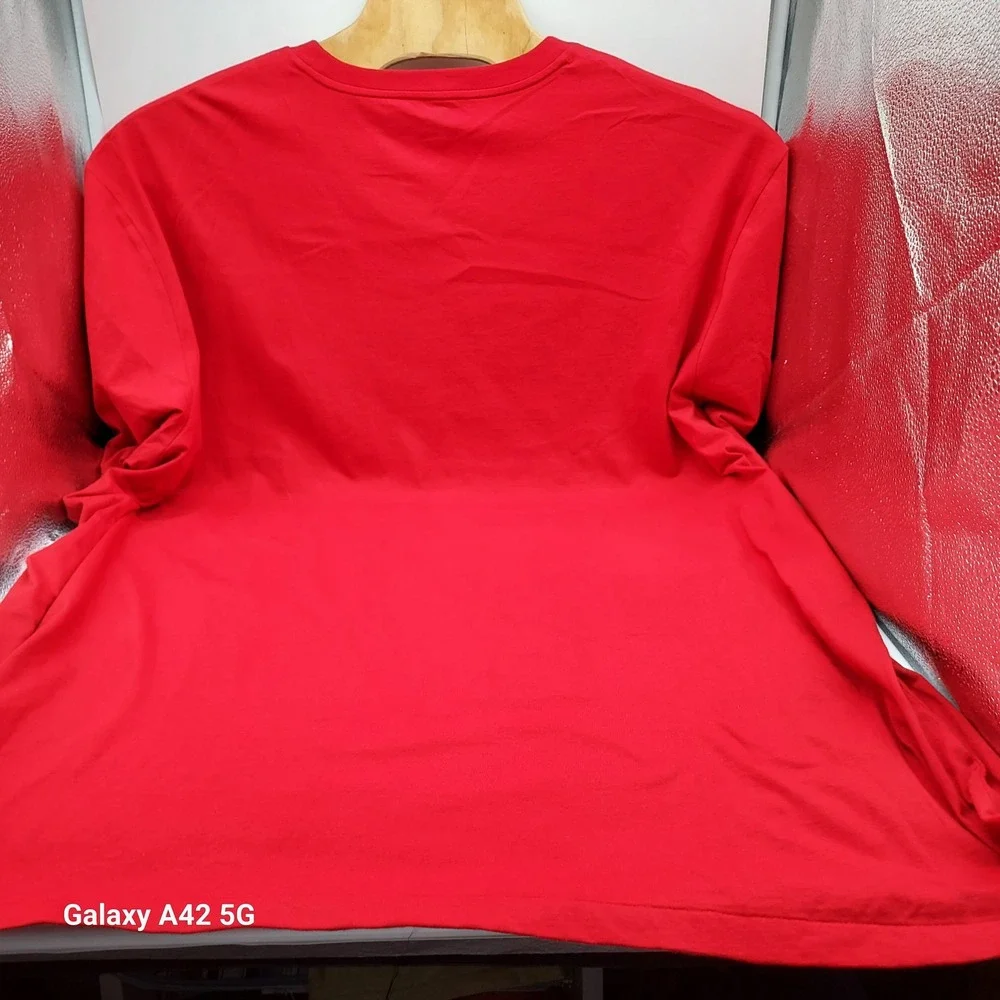 Polo Ralph Lauren Men 4XLT Red Short Sleeve Pon Logo Crewneck T-Shirt Extra Tall
